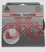 Delt.e-tochtstrip 6m 9x3 bruin