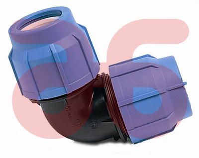 Polyethyleen knie 20x20