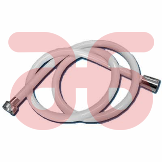 Doucheslang pvc wit 100cm