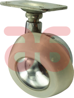 Meubelrol chroom diam 50mm met