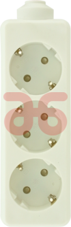 Tafelcontactdoos wit ra 3v lng