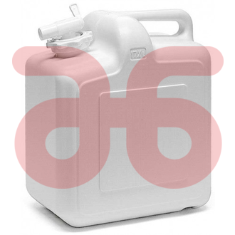 Jerrycan met kraan 17.5 liter wit