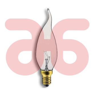Kaarslamp e14 h.gedr. 25watt