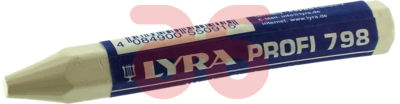 Merkkrijt lyra wit