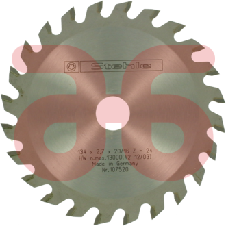 Hm zaagblad 134x20-16tnds