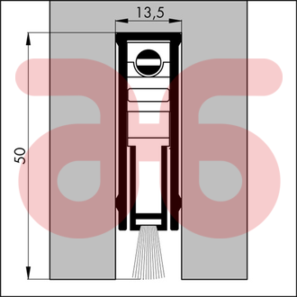 Ellen-matic-plus automatische dorpelstrip a 83cm