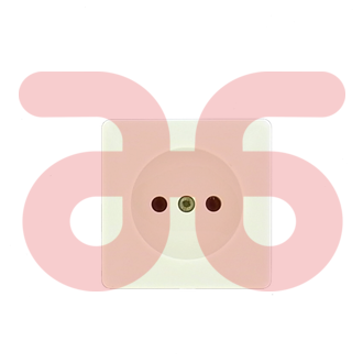 Wandcontactdoos wit opbouw 1v