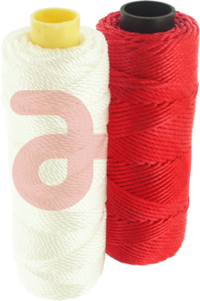 Spoel nylon metselkoord klein wit