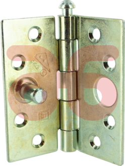 Veiligh.scharnier vierk. 75x75mm.