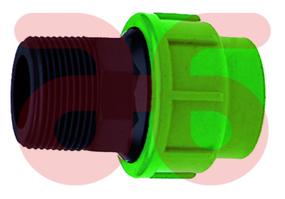 Polyethyleen kopp.20x1/2 buit.