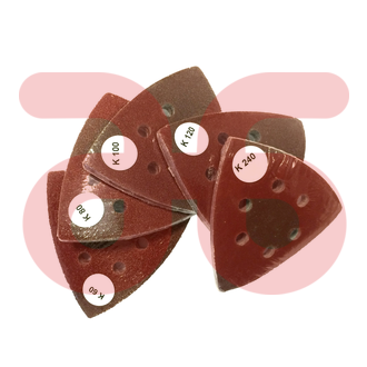 Qblades schuurpad driehoek K120 UN62 10ST