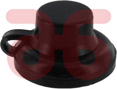 Afdekkap v.houtdraadbout grijs