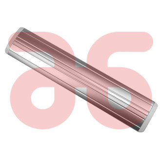 Tochtsierklep aluminium blank