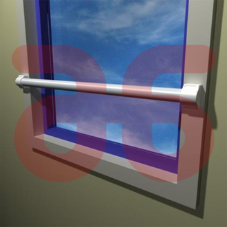 SecuBar doorvalbeveiliging wit odd 1500mm