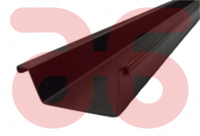 Bakgoot a 4 meter 125mm bruin