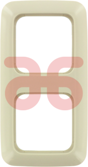Afdekplaat 2 eenheid wit
