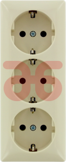 Wandcontactdoos wit opb.ra 3v