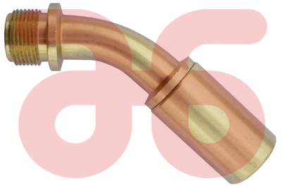 Branderbek 15mm 45 gebogen a62