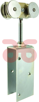 Henderson dubb.hangrol stalen wiel 301rails.