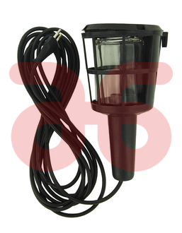 Rubber looplamp met draadkorf