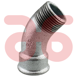 Bocht 45gr.verz.bi-bu 3/4