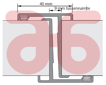 Deurnaald enkelvoudig   4058/4058 2200mm zonder kantschuif