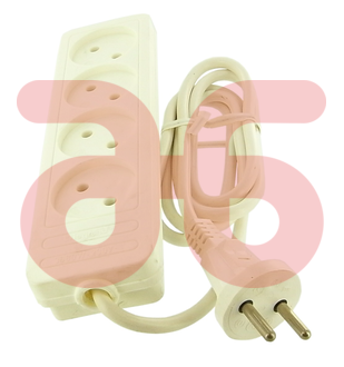Tafelcontactdoos 4v met 1,5m snoer