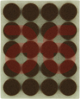 Antikrasfilt 17 mm bruin