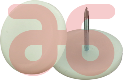 Glijnagels pvc wit 30mm