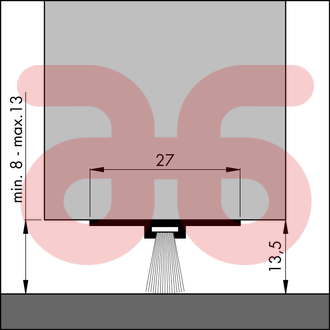 Ellen dorpelstrip aluminium dbs