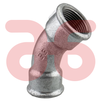Bocht 45gr.verz.bi-bi 3/4