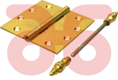 Kogelscharnier messing knop