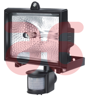 Halogeenarmatuur 500Watt met bewegingsmelder