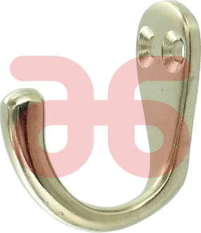 Handdoekhaak nikkel m.2 schr.