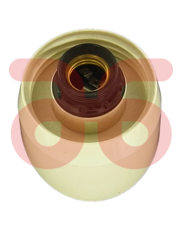 Schroefrand schuin E27 60w creme