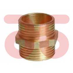 Dubbele nippel buitendraad 3/4x3/4