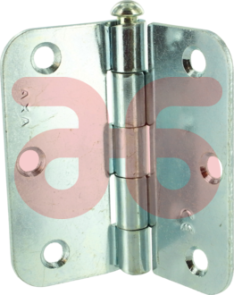 Scharnier rondeh.75x75mm gegalv. AXA