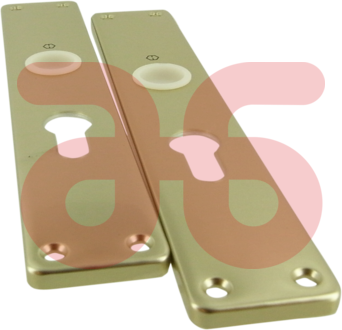 Langschild m.pc.gat 85mm hoppe