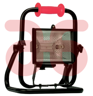 Halogeenarmatuur KLASSE II 300/500W met snoer/standaard/lamp/stekker