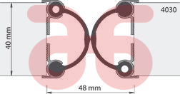 Deurnaald alum.4030/2250mm