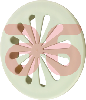 Rooster pvc wit rond 120mm