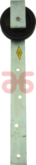 Hangrol met kogellager  105mm