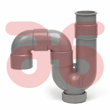 Universeelsyphon grijs 32mm
