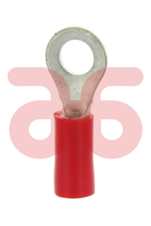 Kabelschoen rood  9011-m4 oog