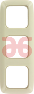 Afdekplaat 3 eenheid wit