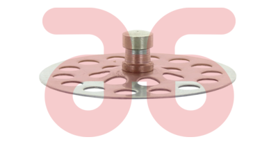 Gootsteenzeef met knop 40mm