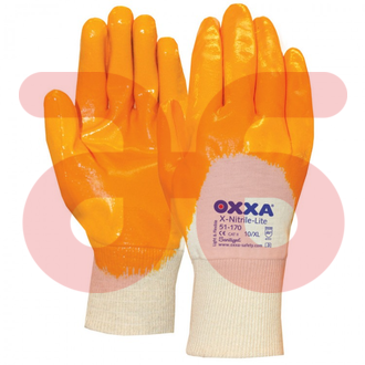 Handschoen NBR geel maat 10