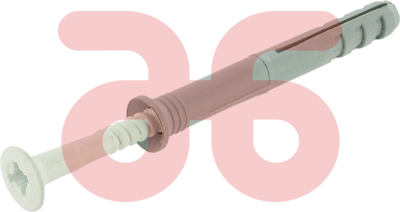 Plintplug 5x40 wit met kruis