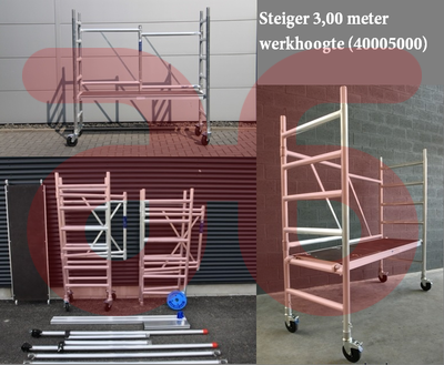 Aluminium klapsteiger compleet